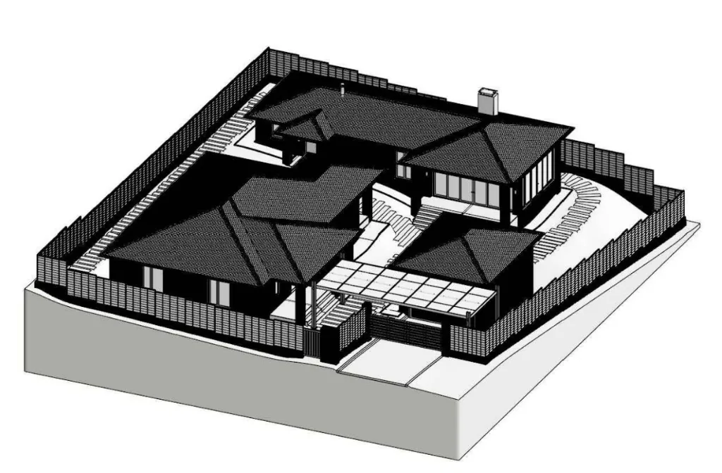 3D model of house and plot — LAV Interiors